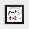 SOLO-WH-Monaco-93-SEN-T3-BK20 F1 1993 Monaco GP Ayrton Senna 3D Track Frame - Limited Edition