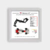 SOLO-WH-Monaco-93-SEN-T3-WH20 F1 1993 Monaco GP Ayrton Senna 3D Track Frame - Limited Edition