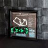 Customize F1 Team Radio 3D Track Display Frame for LEGO – TR 2025 Monaco GP - Lando Norris