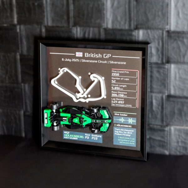 Customize F1 Team Radio 3D Track Display Frame for LEGO – TR 2025 Monaco GP - Lando Norris