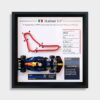 Customize F1 Team Radio 3D Track Display Frame for LEGO – TR 2025 Italian GP - Max Verstappen