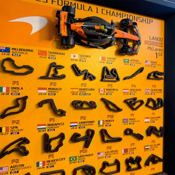 F1 Calendar Track Frame - McLaren Lando Norris 2025