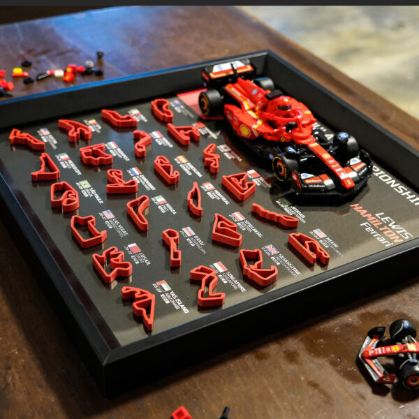 Customize F1 Calendar 3D Track Display Frame for LEGO - Ferrari