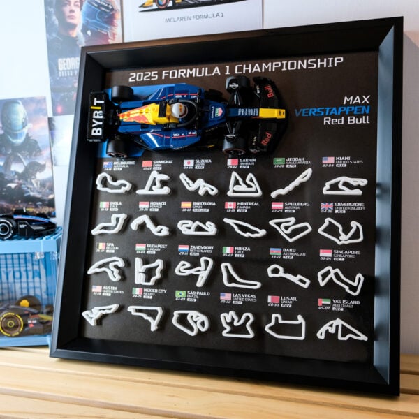 Customize F1 Calendar 3D Track Display Frame for LEGO - Red Bull
