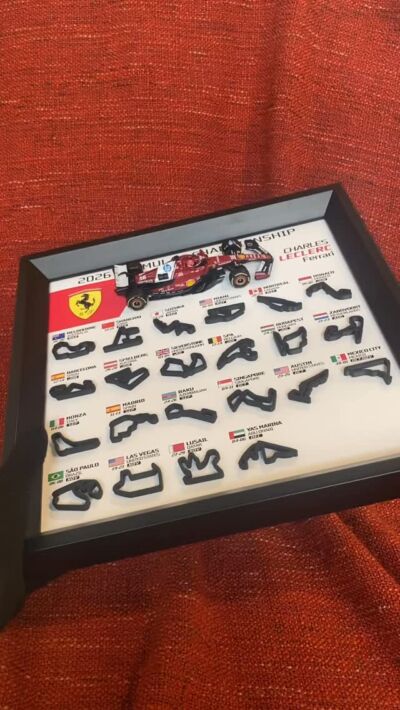MRO Studio - Racetrack | F1 3D Frame | F1 Gift | F1 Decor